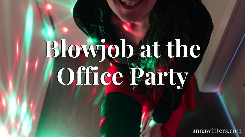 GF Gives You Blowjob at the Office Party