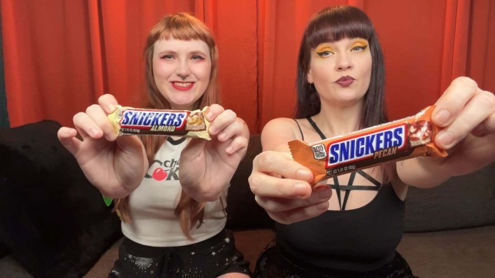 Trying New Candy Bars Together