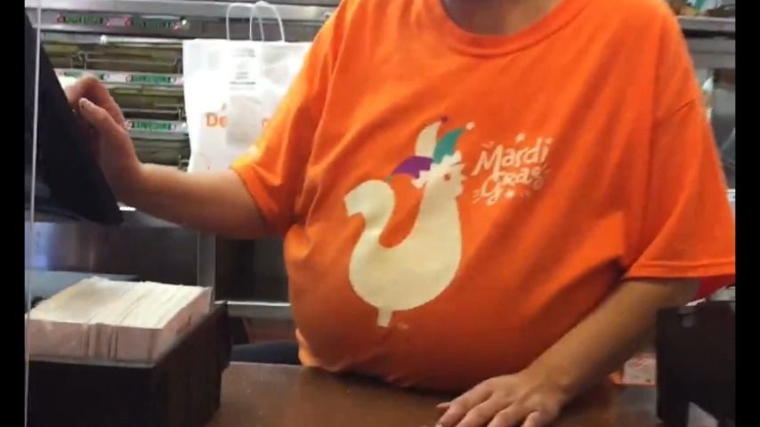 Karen's Candid Huge Tits Exposed