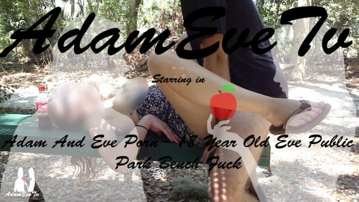 18 Year Old Eve Public Park Bench Fuck