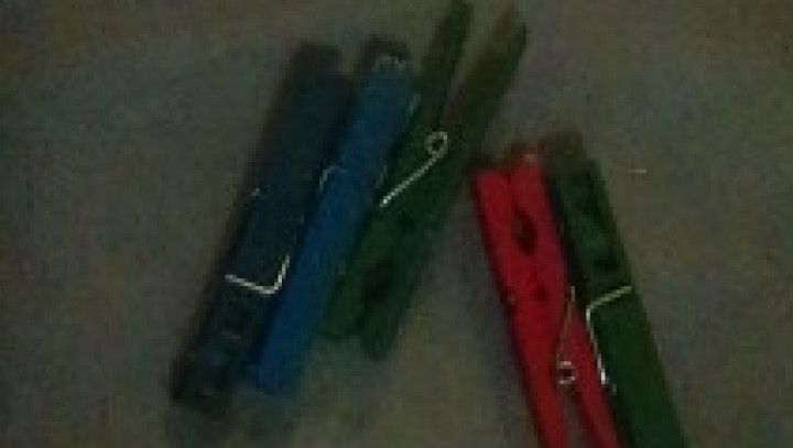 Clothes pegs balls