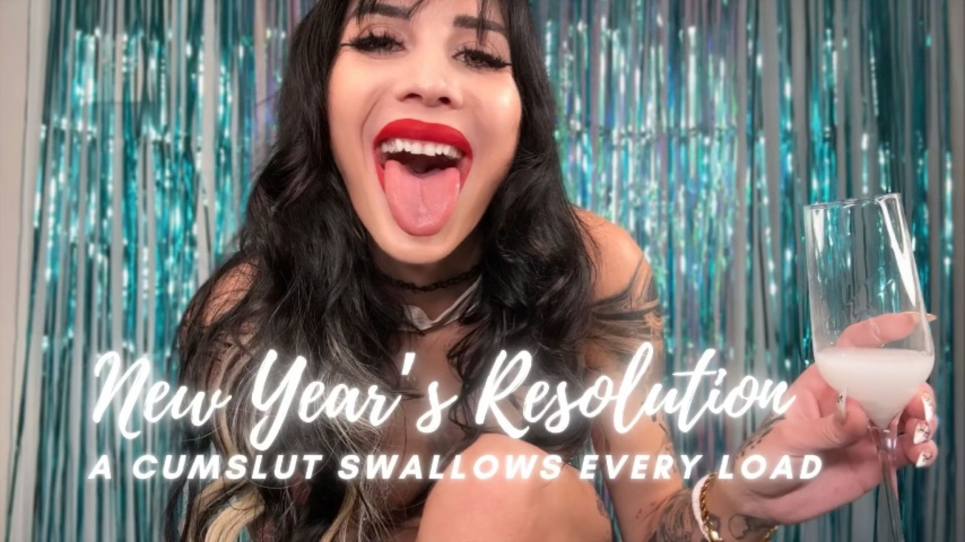 New Year's Resolution: A Cumslut Swallows Every Drop