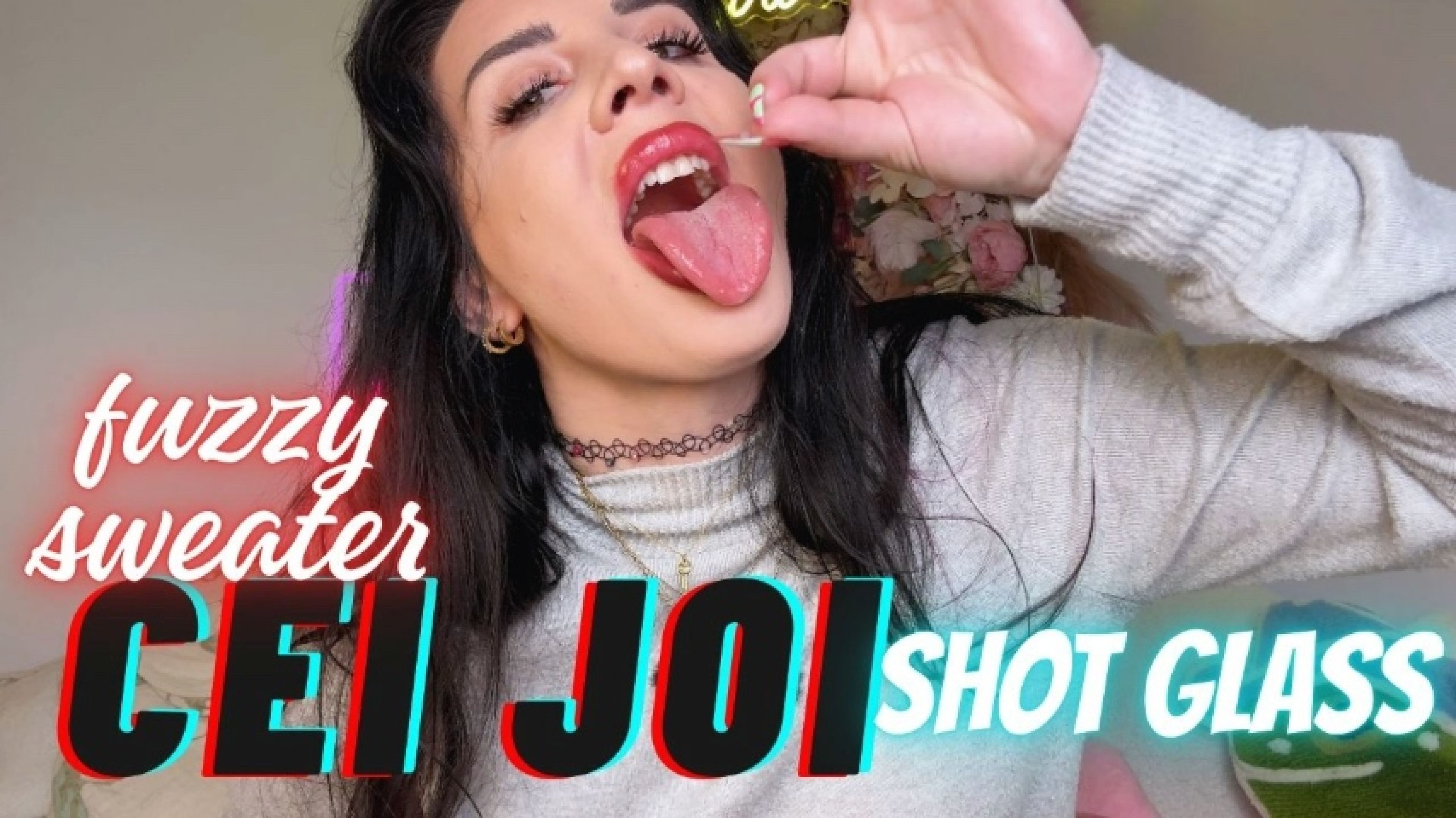 CEI JOI Fuzzy Sweater &amp; Shot Glass