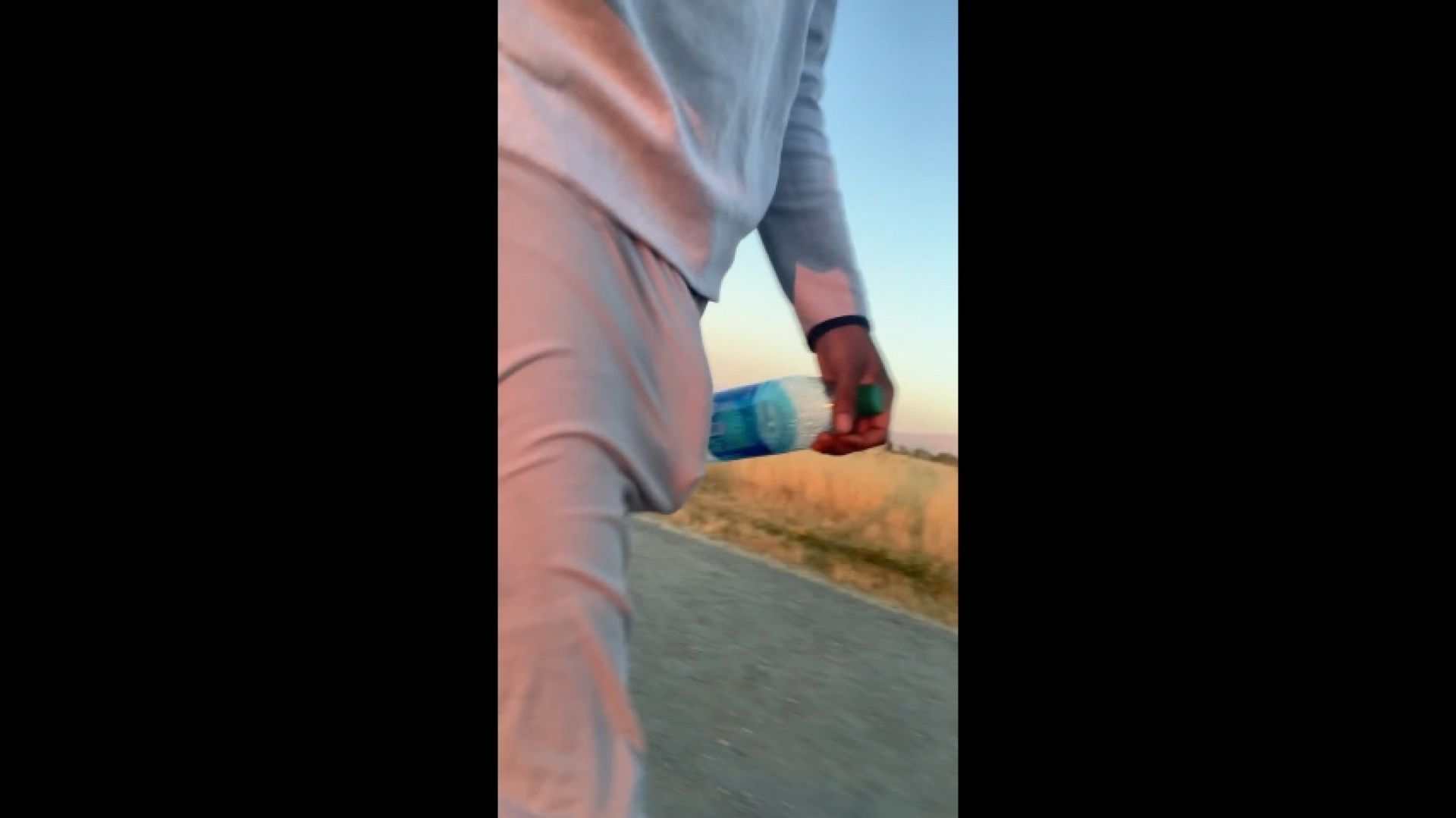 Thick Dickprint Bulging Outdoors