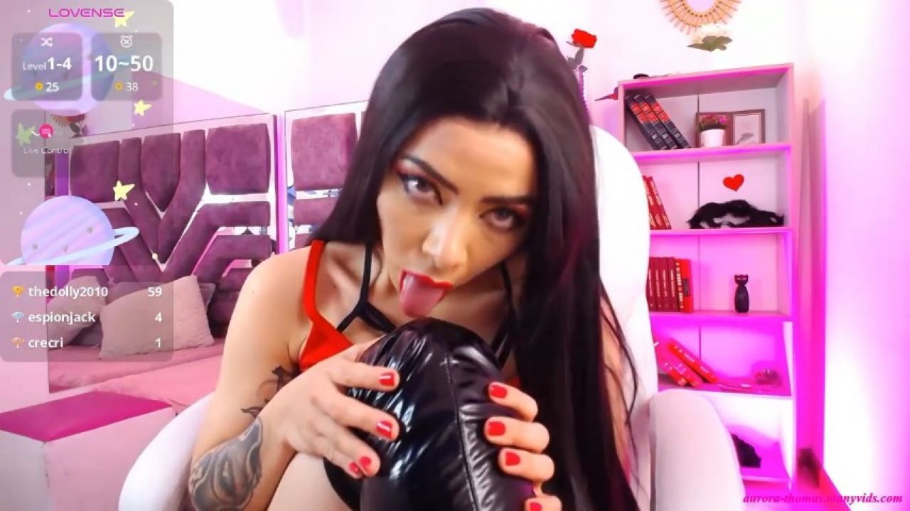 I lick my Latex boots
