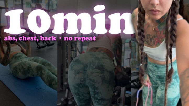 10 Minutes, No Excuses: Upper Body Burn with Zero Reps
