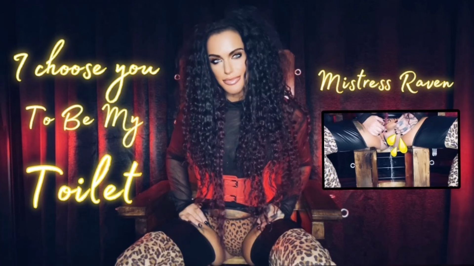 I CHOOSE YOU TO BE MY TOILET