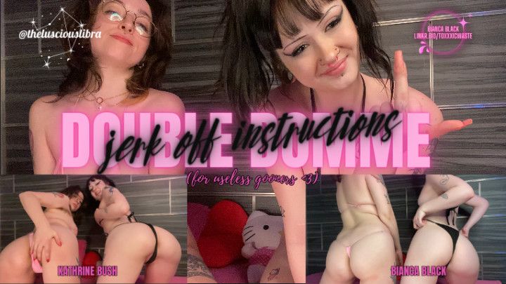 DOUBLE DOMME JOI FOR USELESS GOONERS ft. @toxxxicwaste