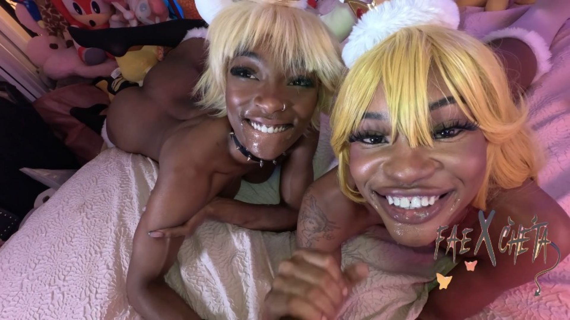 POV Cosplay Threesome with Fae and Nivia Wolfe