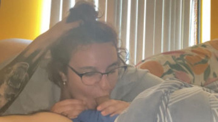 Sloppy and rough blowjob