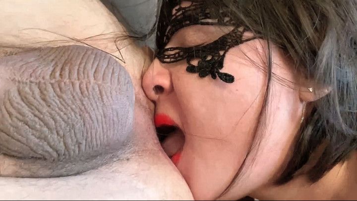 POV rimming & blowjob. Submissive slut