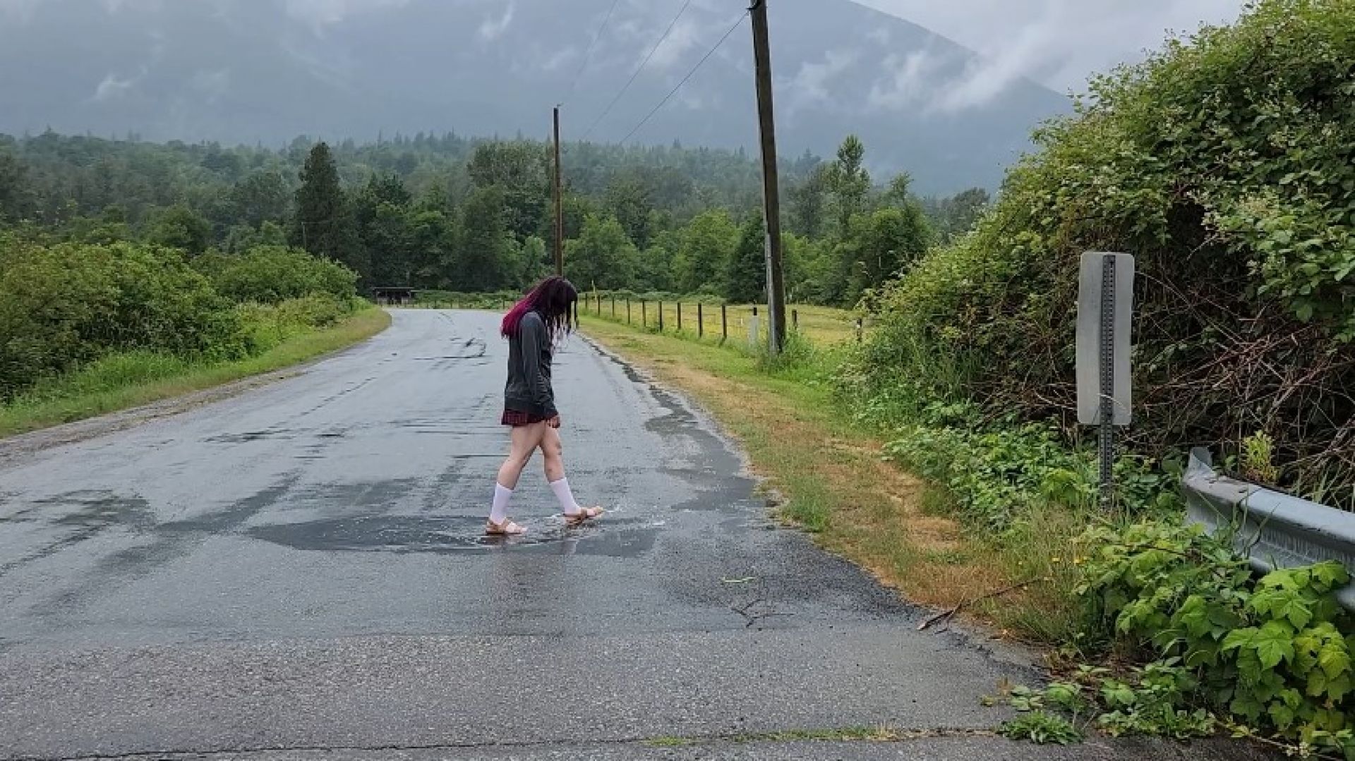 Rainy Day Socks and Sandals