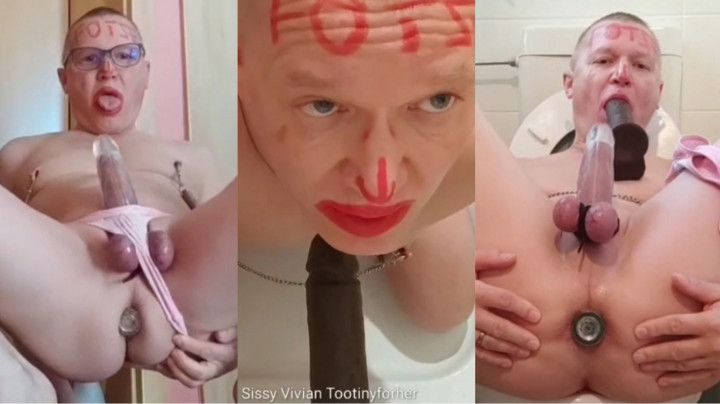 face cunt deepthroat training in toilet vivian tootinyforher