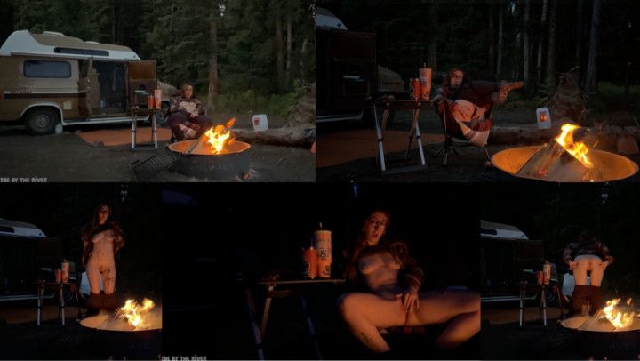 Playing With My Pussy Around The Fire As The Sun Sets