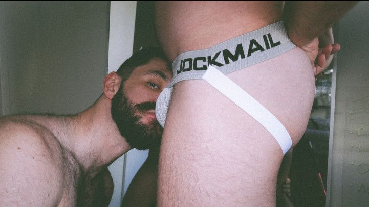 Hungry Jock Cock Worships Hairy Hunk