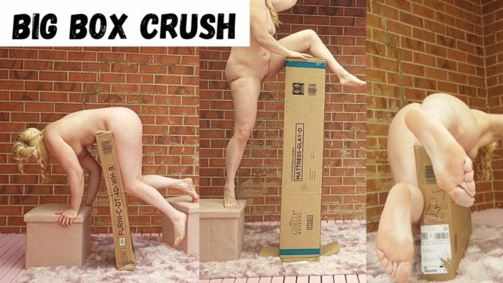 Big cardboard box crush