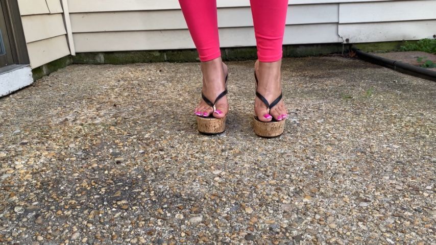 Backyard Walk Around In My Wedges