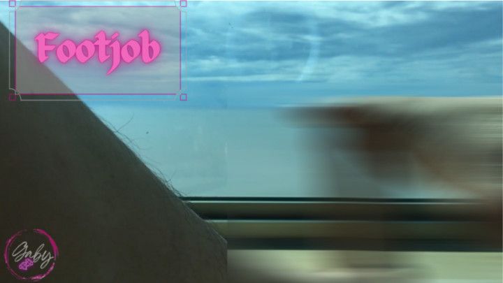 Footjob with ocean view