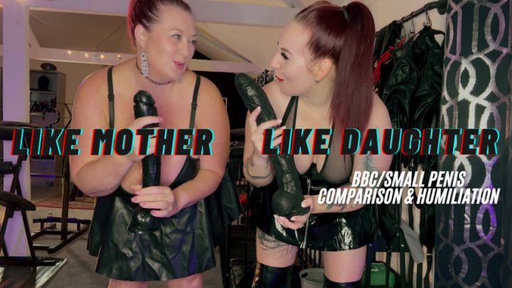 PVC Queens Mock You - step-Mom & step-Daughter BBC Humiliation