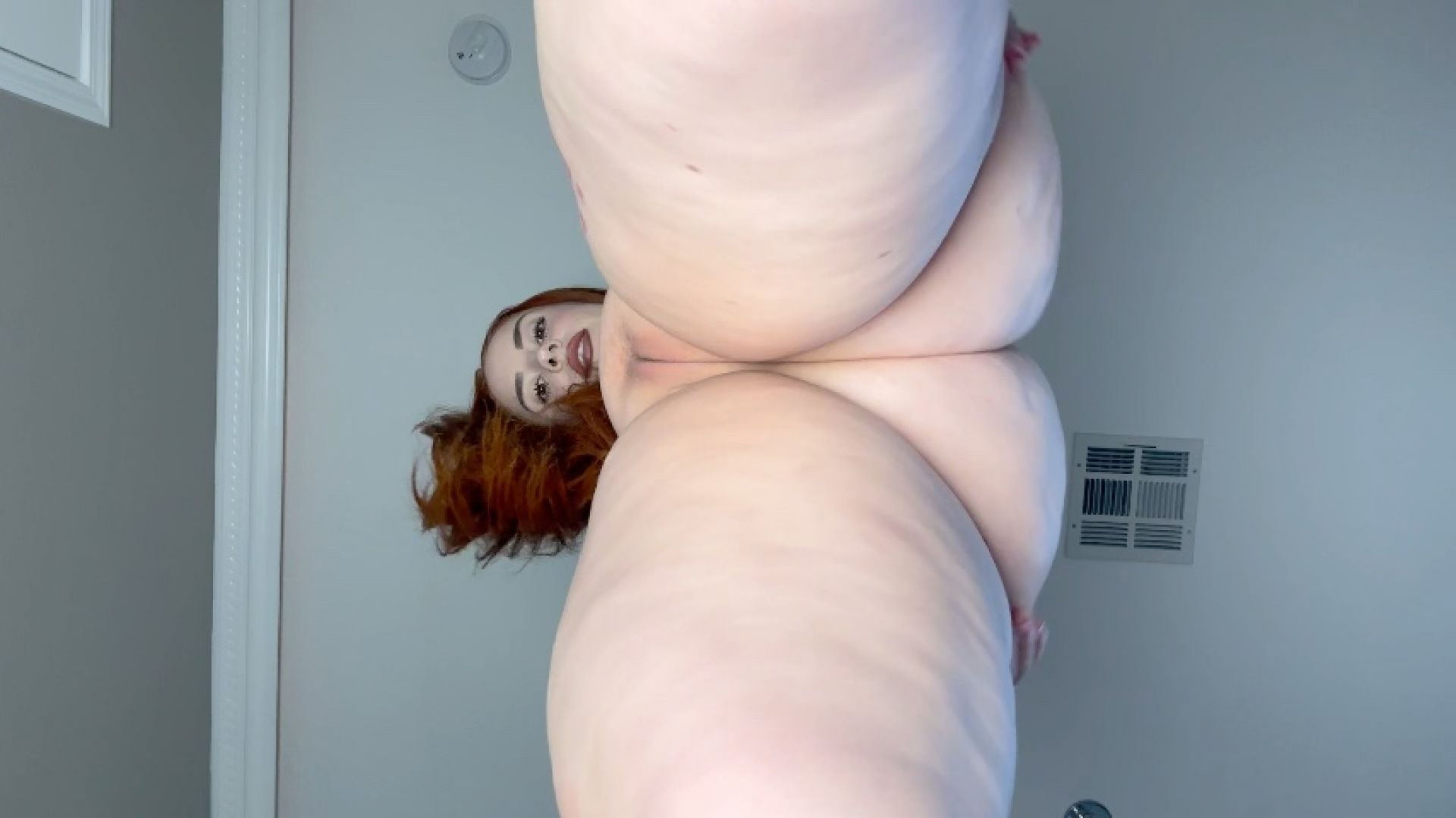 Pawg Emily solo with a rose toy