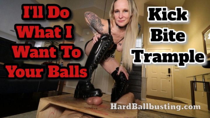 Using Her Big Boots, Mistress Kora Bell Tramples, Kicks Tend