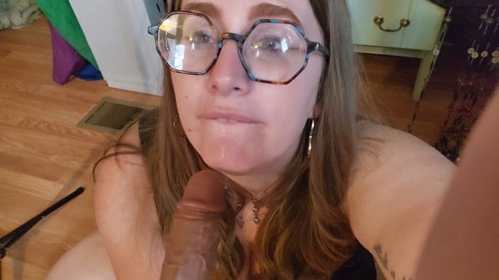 Librarian sucks your cock after your break up