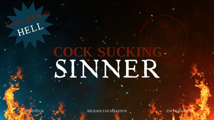 Cock Sucking Sinner Blasphemy *********