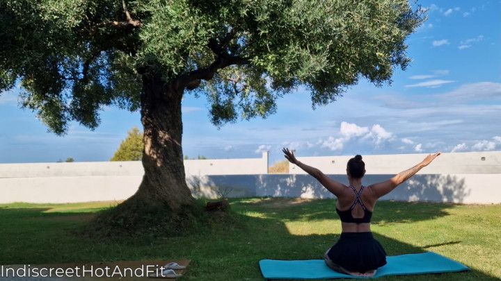 0397. MILF yoga mobility workout in Greece 1 FHD