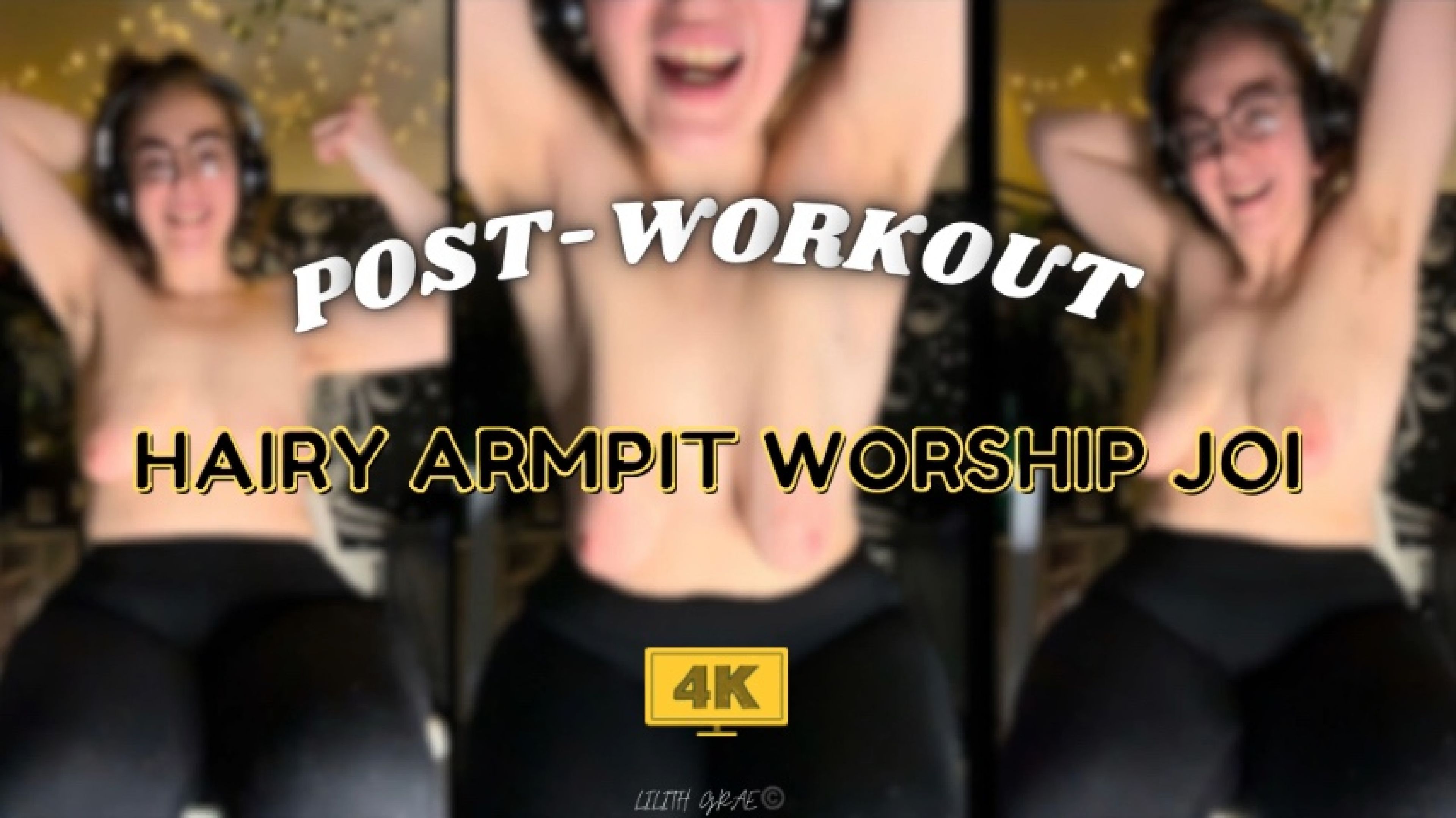 POV Topless Post Workout Hairy Armpit Worship JOI in 4K