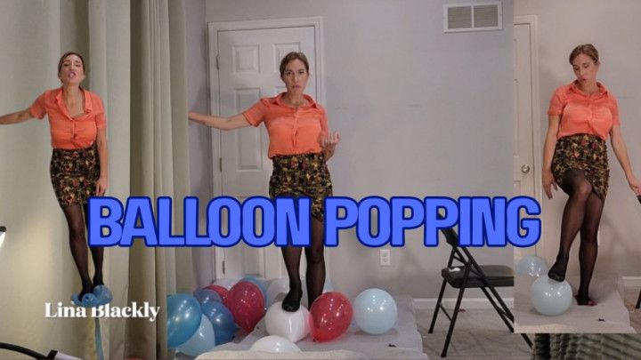 MILF Balloon Popping Fetish Femdom