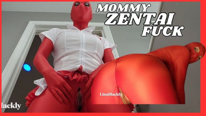 Step-Mommy's Red Zentai Seduction