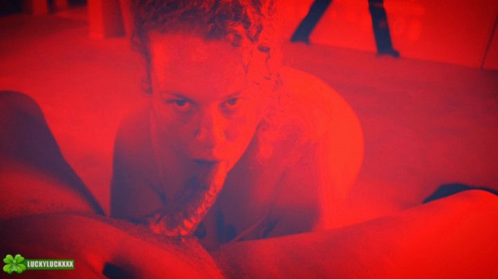 Lucky Gurl Bunny B - Red Light Special Amazing Blowjob
