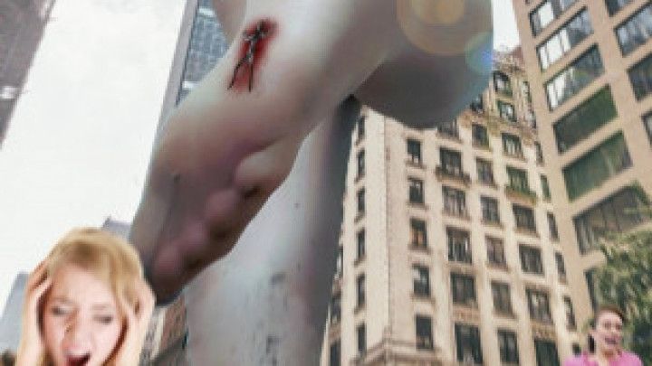 Giantess step-brother spying video