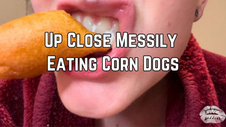 Up Close Eating Corn s 4k HD