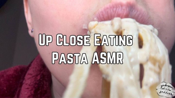 Pasta Mukbang Close Up 1080p