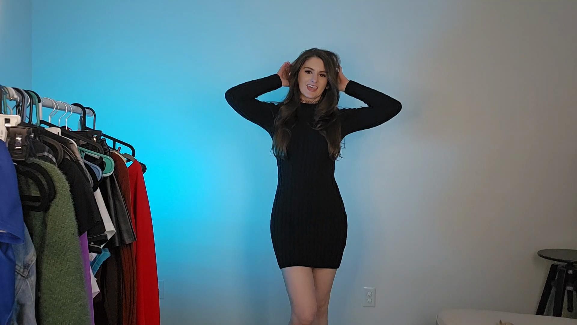 Dress and boots try on SFW