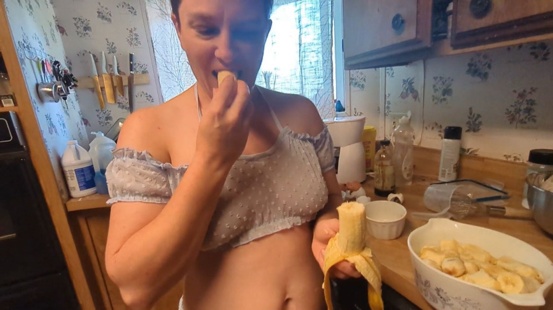 SFW Baking Banana Bread