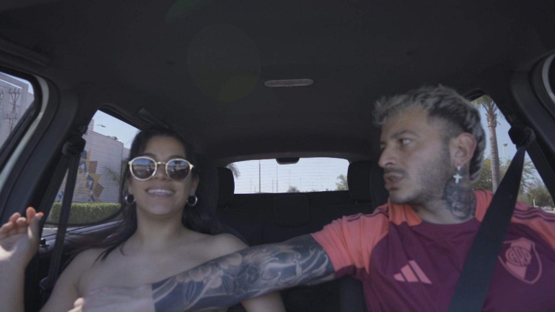 My step-sister strips naked in public, I take her to a motel