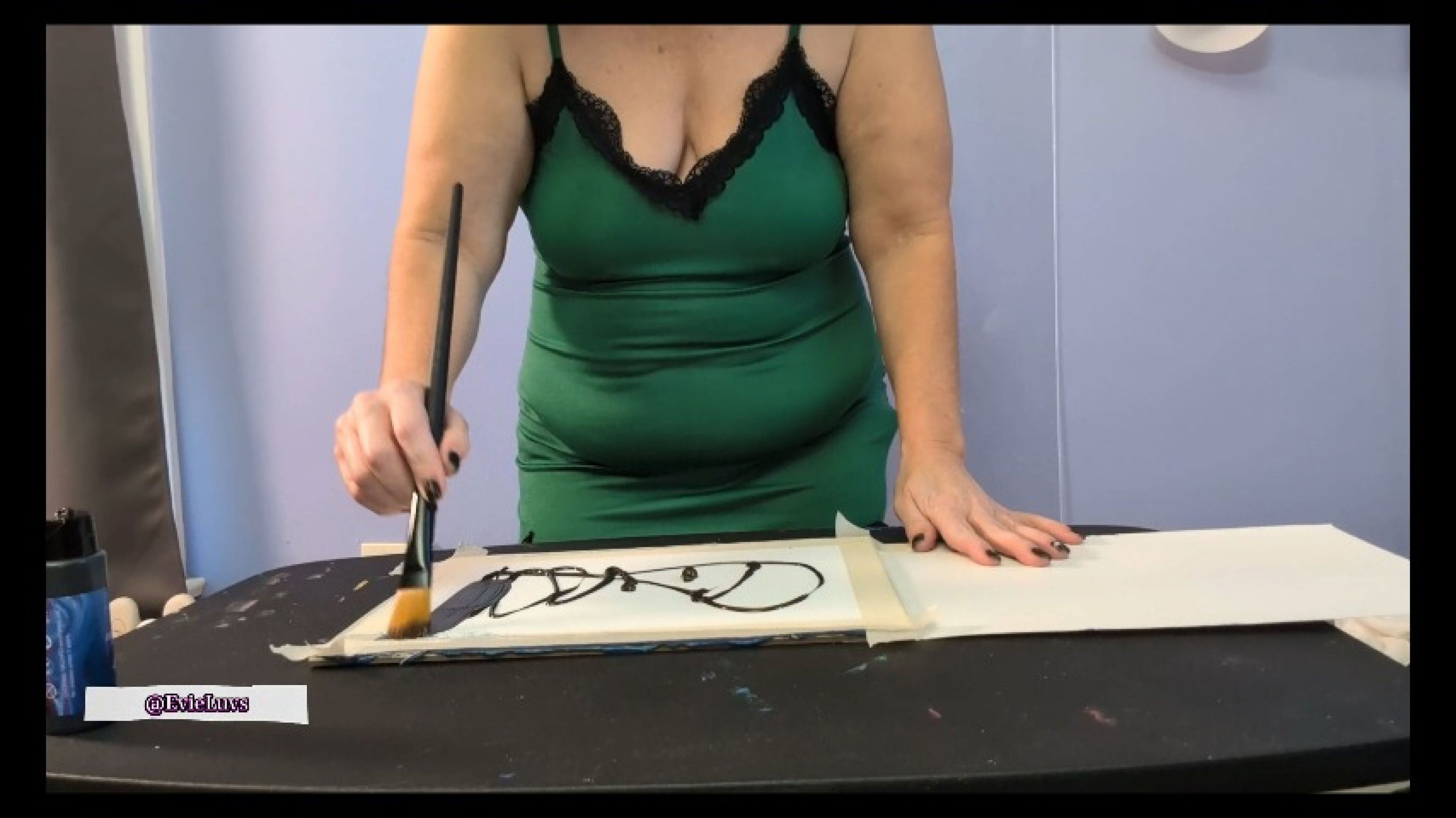 EvieLuvs | Painting a Background | SFW - 9