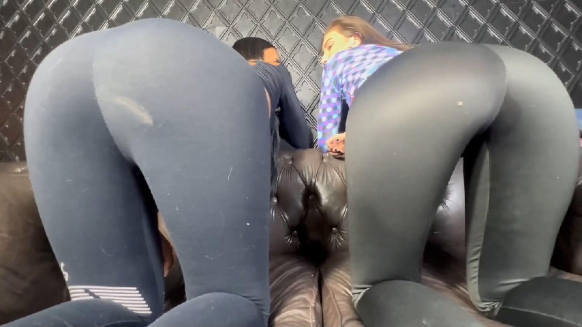 TWO GIRLS WITH YOGA PANTS FARTING FOR YOU NO NUDE) PART 2