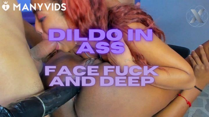 redhead devours cock and her slut friend