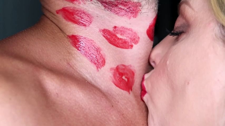 Thirst for lipstick kisses