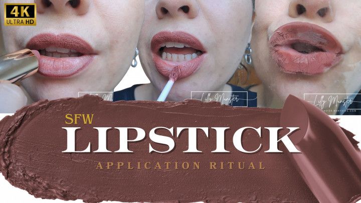 SFW Mommy's Lipstick Application Ritual 4K