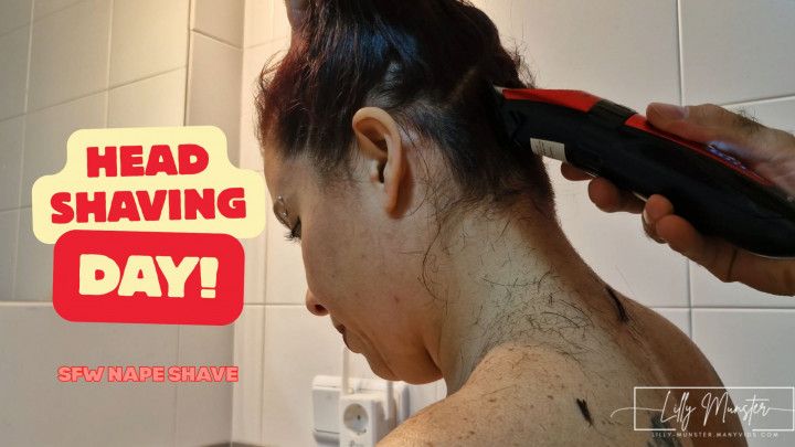 SFW Head Shaving Day 4K - Read Description