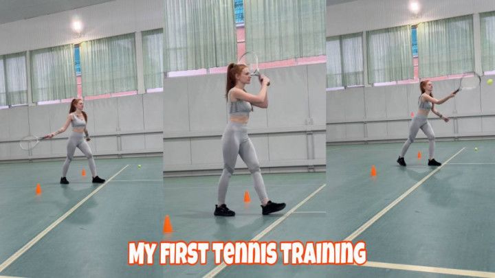 My first tennis training