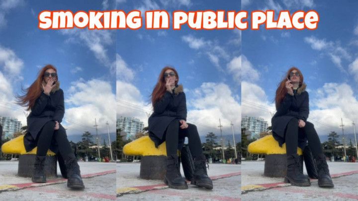 smoking in public place