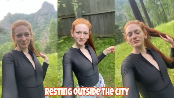 Resting outside the city