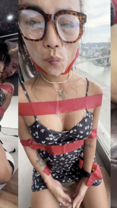 Huge facial and messy anal creampie with my friend's wife