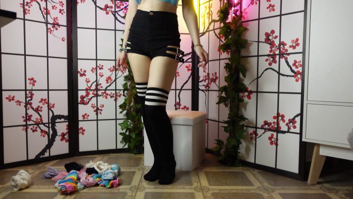 SFW Trying on Stockings Part 7
