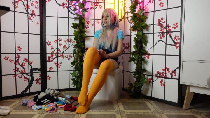 SFW Trying on Stockings Part 11